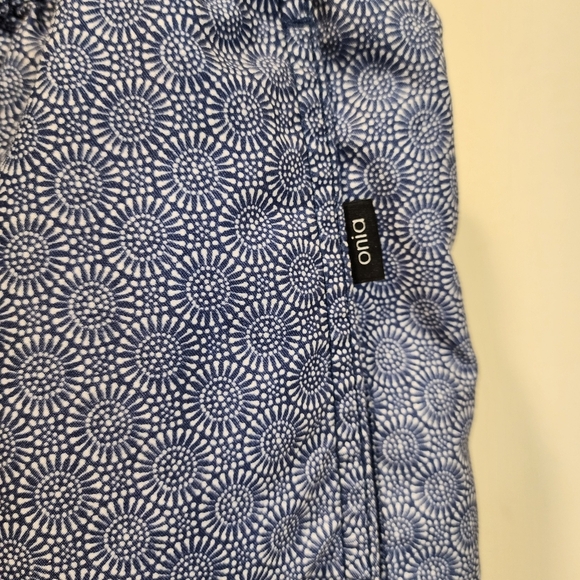 Onia Men's Blue Patterned Drawstring Bathing Shorts Size S - Picture 4 of 14